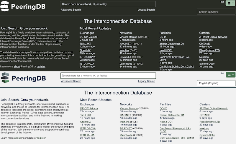 PeeringDB now has dark mode if you want it